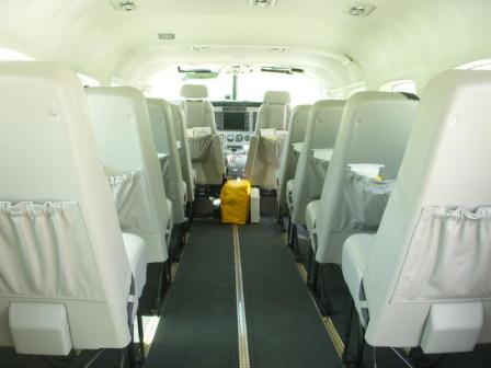 Cessna Grand Caravan interior forward view